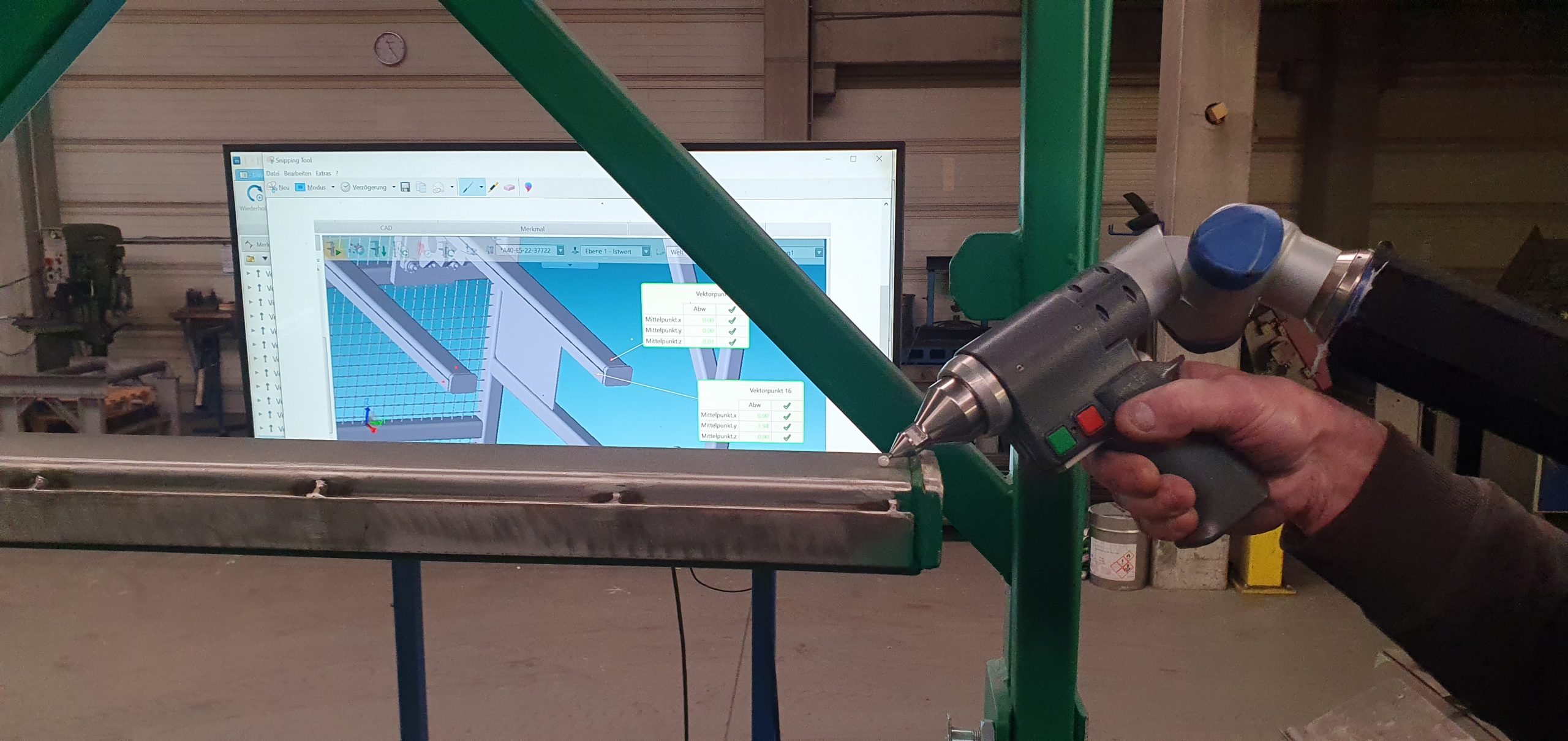 Vermessung von Ladungsträngern